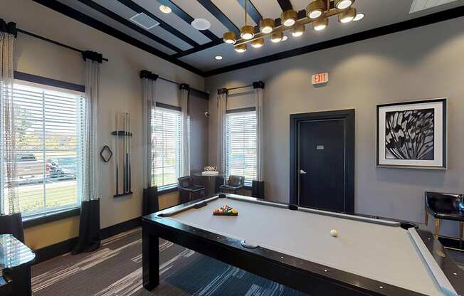 Game room with Billiards