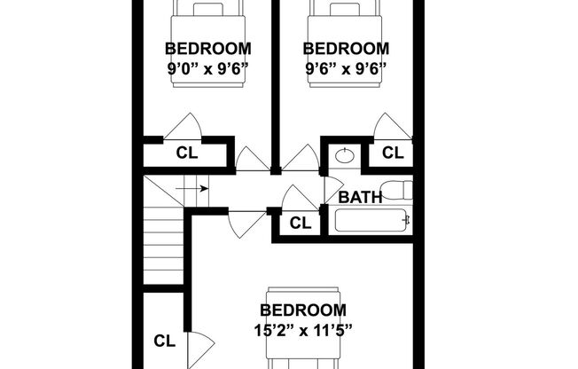 3 beds, 1.5 baths, 1,050 sqft, $1,400, Unit 17-C