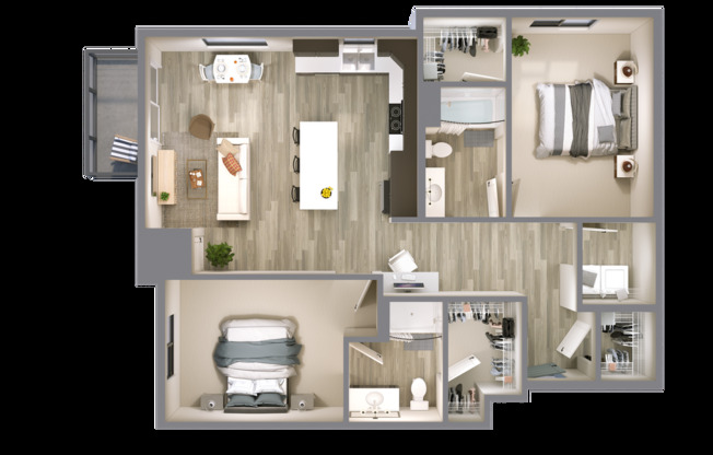 2 beds, 2 baths, 1,091 sqft, $1,375, Unit 102