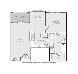 1 bed, 1 bath, 983 sqft, $1,409