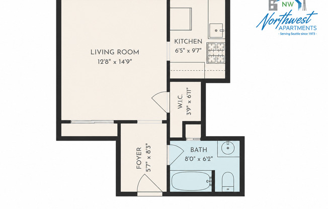 Studio, 1 bath, 450 sqft, $1,195, Unit 003