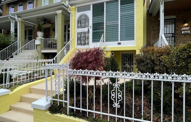 Charming 1928 Row Home for Rent with Modern Amenities — 2 Bedroom 2 Full Bath w/ 2 Half Baths, 2 Kitchens, located in Kingman Park, Near DC Armory & Eastern Market