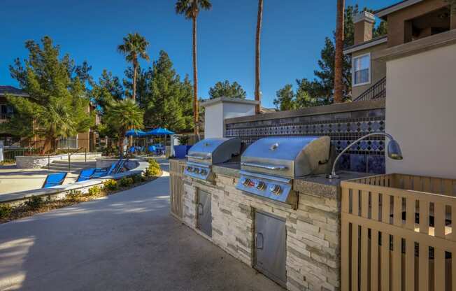 BBQ at Milan Apartment Townhomes, Las Vegas, NV
