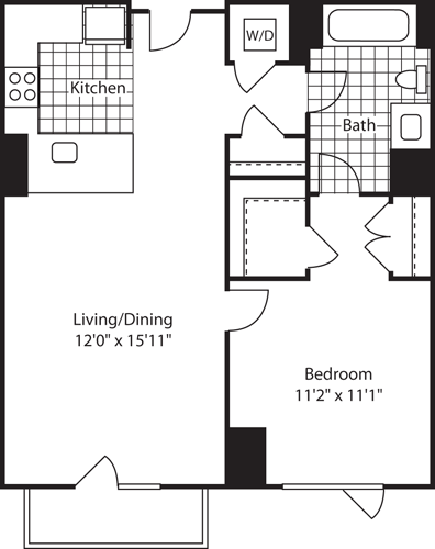 1 bed, 1 bath, 672 sqft, $3,691, Unit 210
