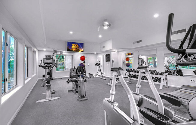 Fitness Center With Modern Equipment at Springs at Continental Ranch, Tucson, AZ, 85743