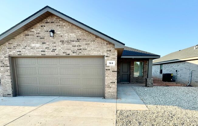 Brand new construction! 3 bed, 2 bath, 2 car garage!