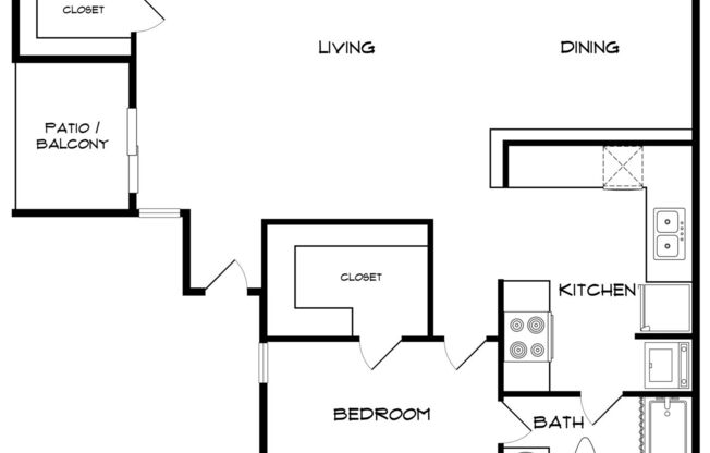 1 bed, 1 bath, 785 sqft, $885