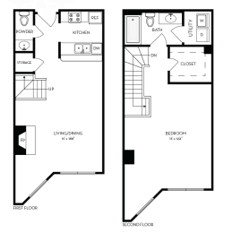 1 bed, 1 bath, 958 sqft, $1,632