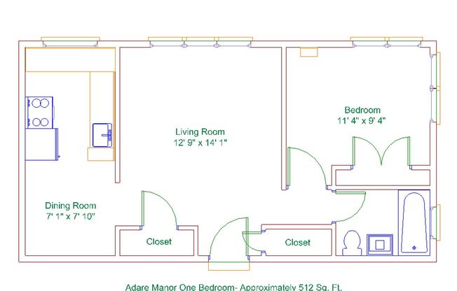 1 bed, 1 bath, 560 sqft, $1,479, Unit 102