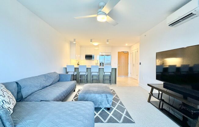 AVAILABLE NOW!! FURNISHED 1 Bedroom, 1 Bath condo unit at Azure Ala Moana