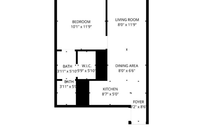1 bed, 1 bath, 600 sqft, $1,195, Unit 11C