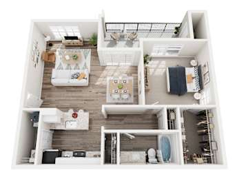 1 bed, 1 bath, 750 sqft, $1,440