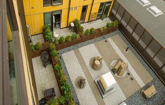 Aerial Exterior View at Lower Burnside Lofts, Portland, Oregon