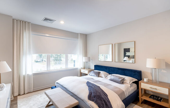 Beautiful Bright Bedroom With Wide Windows at The Grove at Piscataway, New Jersey, 08854