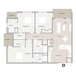 3 beds, 3 baths, 1,456 sqft, $2,240