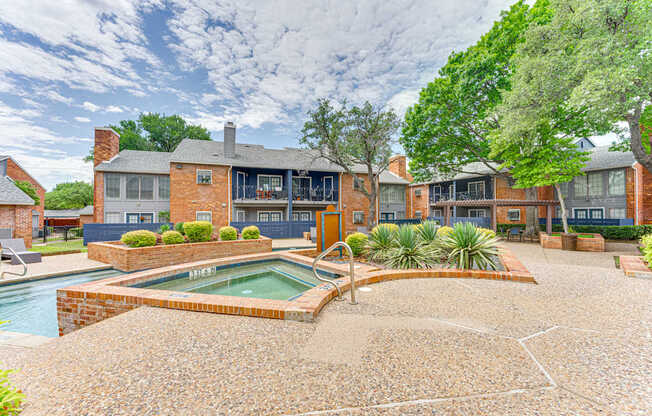 A house with a pool in the backyard.