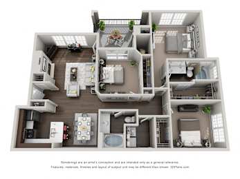 3 beds, 2 baths, 1,362 sqft, $1,757