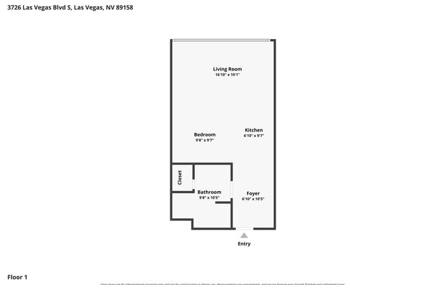 Studio, 1 bath, $1,900