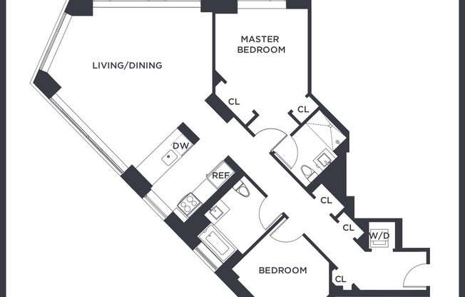 2 beds, 2 baths, $6,900, Unit 706