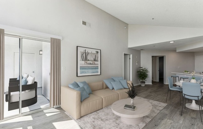 Newport Palms Apartments in Costa Mesa, California Model Living Room