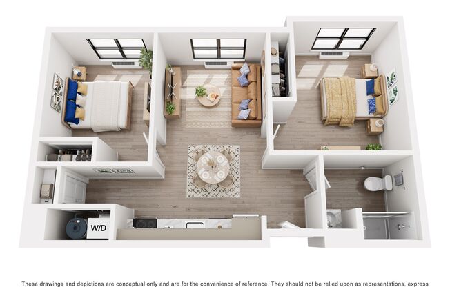 2 beds, 1 bath, 741 sqft, $2,850, Unit 460A