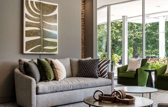 Living Room Sofa at RiverHouse, Arlington, Virginia