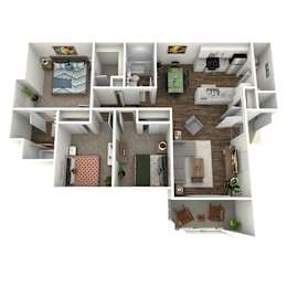 3 beds, 2 baths, 1,032 sqft, $1,599