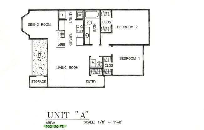 2 beds, 1 bath, 902 sqft, $1,345, Unit 3149 - 103
