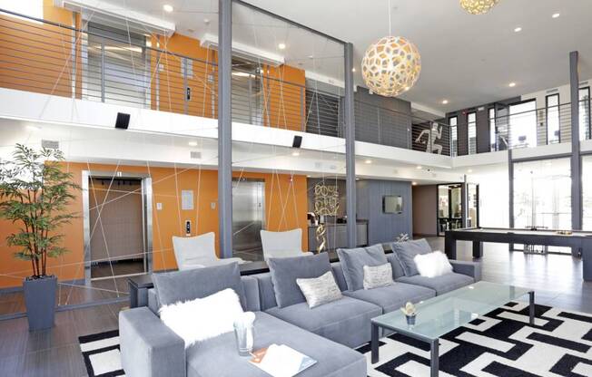 Lobby with elevator access