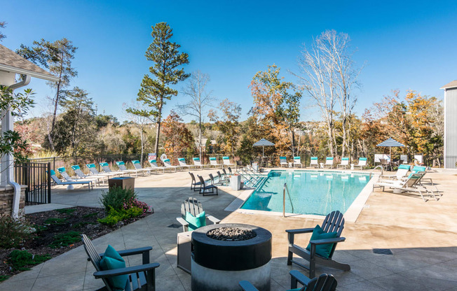 the swimming pool at the resort at governors crossing at Village at Westland Cove Apartments, Knoxville, TN, 37922