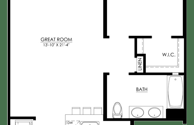 1 bed, 1 bath, 847 sqft, $2,858, Unit 7405