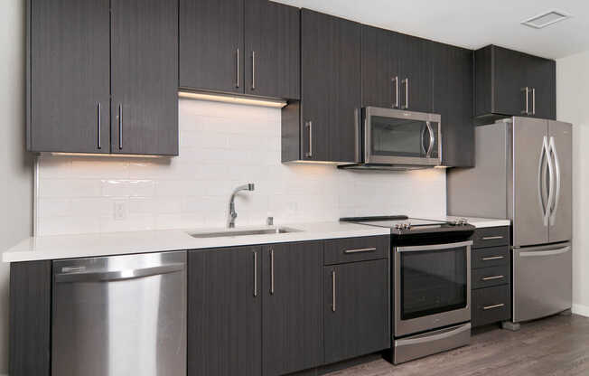 Kitchen with Stainless Steel Appliances