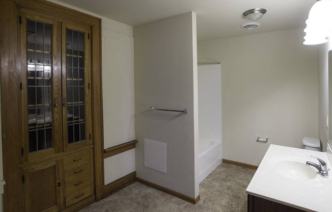 Bathroom with Built-in