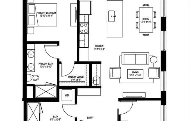 2 beds, 2 baths, 1,200 sqft, $3,650, Unit 502