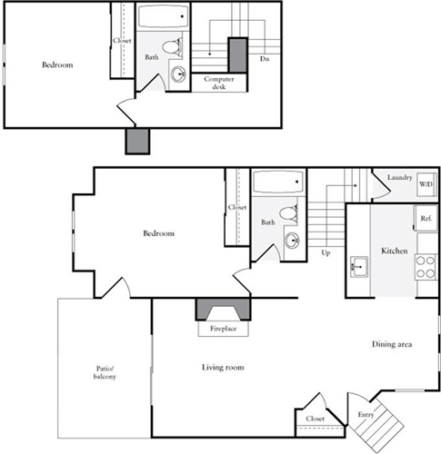 2 beds, 2 baths, 1,060 sqft, $3,740, Unit 601
