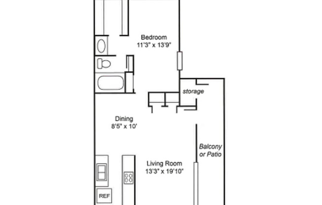 2 beds, 2 baths, 1,077 sqft, $895