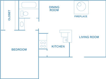 1 bed, 1 bath, 800 sqft, $943