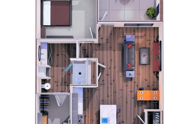 1 bed, 1 bath, 823 sqft, $1,320