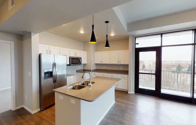 Modern Lighting at First Street Lofts in Downtown Bismarck, Bismarck, ND, 58506