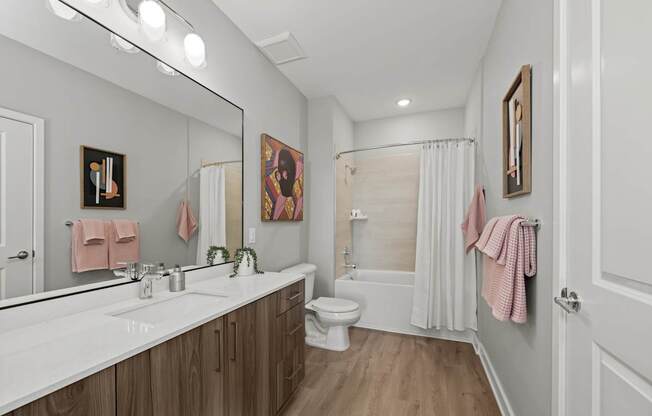 Alton Mill District Apartments in Charlotte, North Carolina Model Bathroom