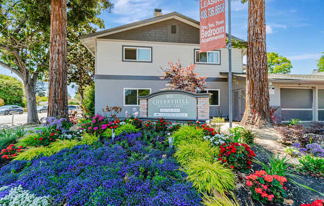 A house with a sign that says