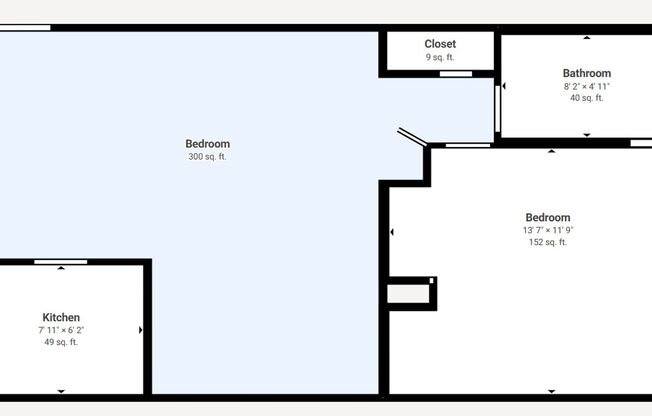 1 bed, 1 bath, 600 sqft, $915, Unit 203