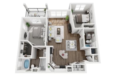2 beds, 2 baths, 1,150 sqft, $1,880