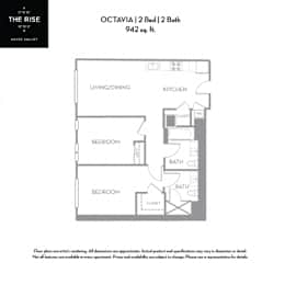 2 beds, 2 baths, 942 sqft, $5,085