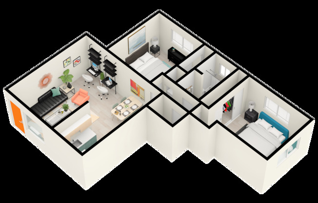 2 beds, 1 bath, 750 sqft, $1,449, Unit 504