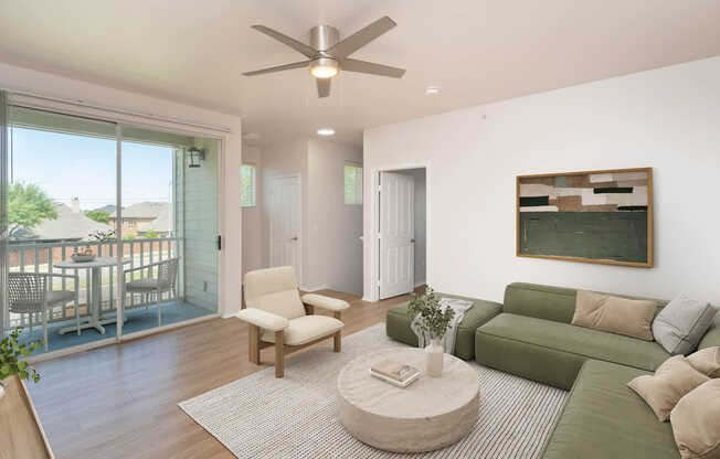 Living Room with Hard Surface Flooring