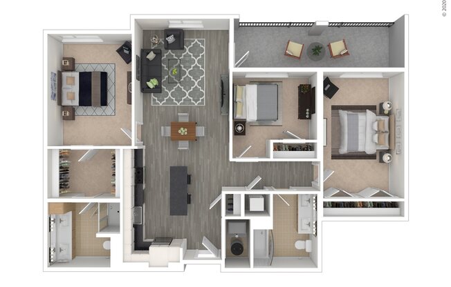 3 beds, 2 baths, 1,250 sqft, $3,455