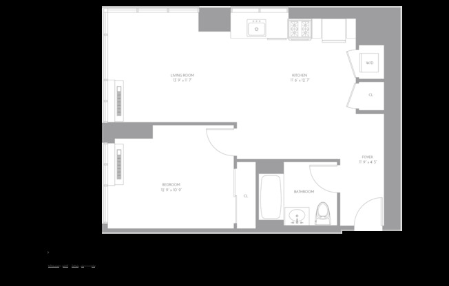 1 bed, 1 bath, 705 sqft, $6,305, Unit 22D