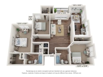 3 beds, 2 baths, 1,385 sqft, $1,805
