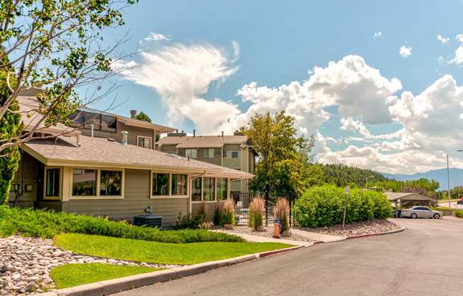 Leasing office street in front of it  at Union Heights Apartments, Colorado Springs, CO